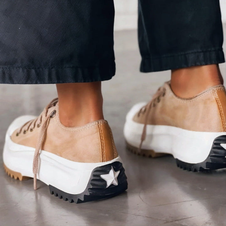 Viveca - Cushioned Platform Lace Up Sneakers