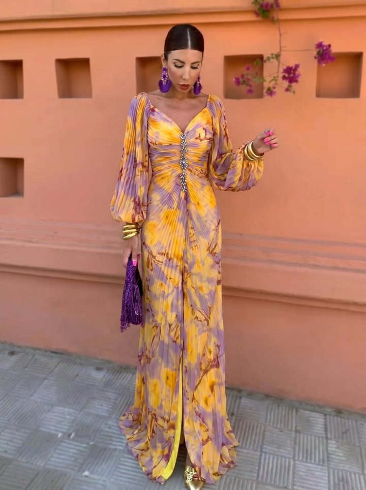 Arienne - Flowy Floral Maxi Dress