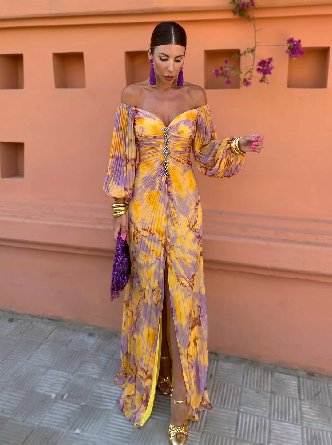 Arienne - Flowy Floral Maxi Dress