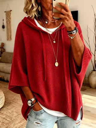 Zoralisse - Cozy Oversized Hooded Sweater
