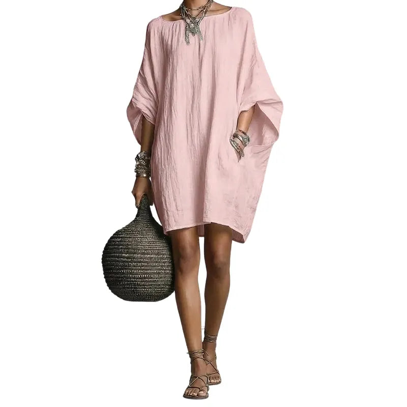 Sabina - Soft-Touch Off-Shoulder Midi Dress