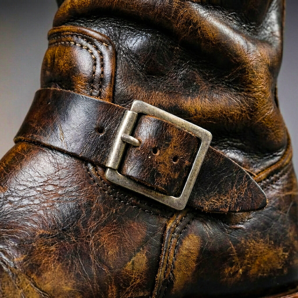 Gideon - Vintage Buckle Leather Boots