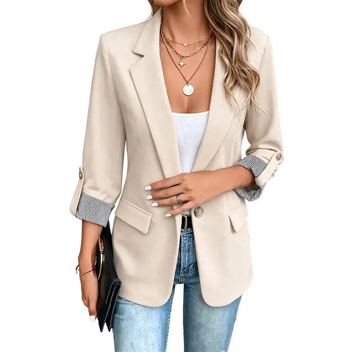 Celenya - Classic Rolled Sleeve Blazer