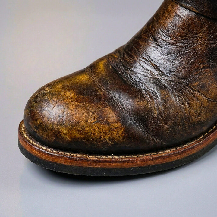 Gideon - Vintage Buckle Leather Boots