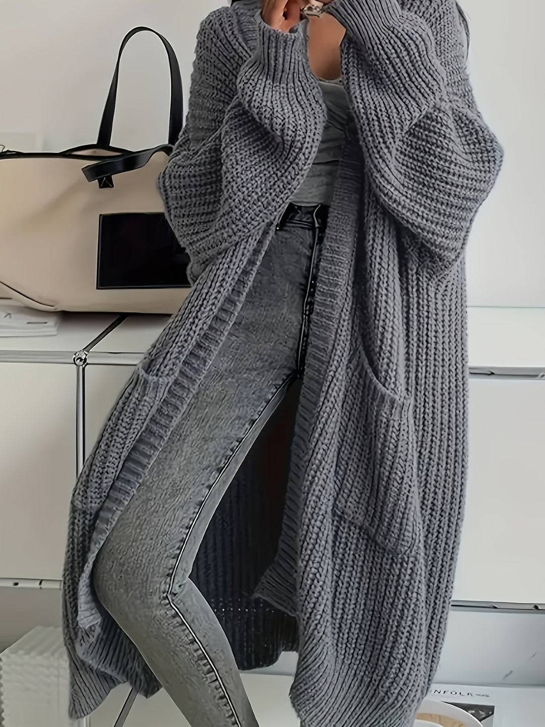 Rosalienne - Soft-Touch Longline Cardigan