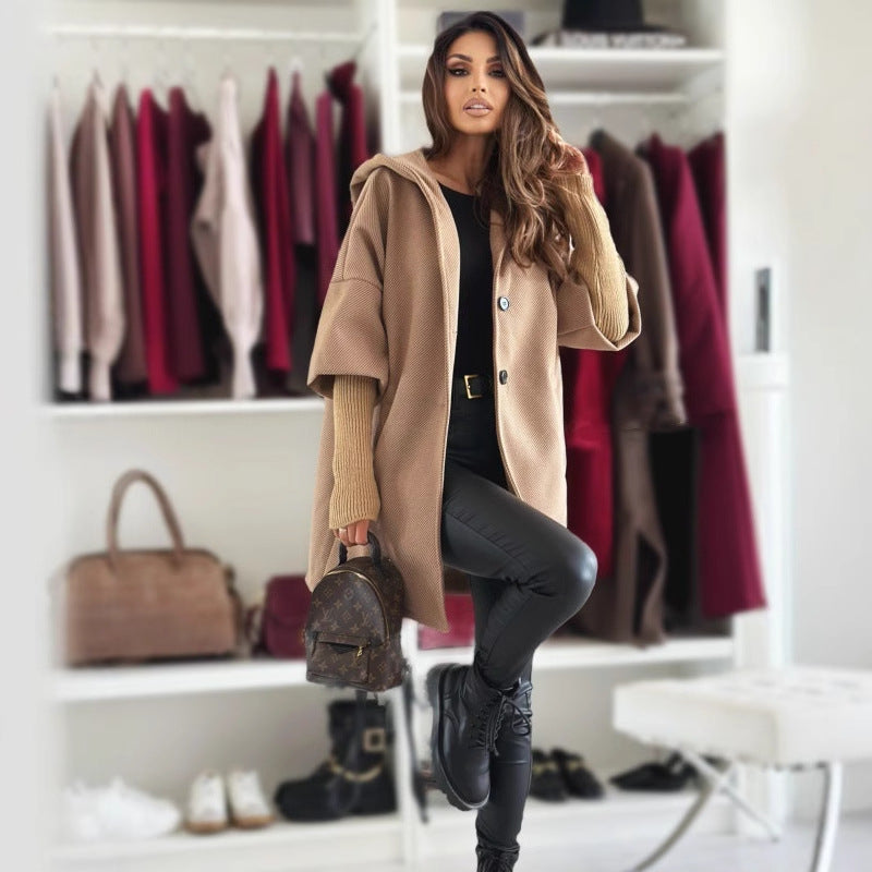 Esteliane - Relaxed Cape Sleeve Cardigan
