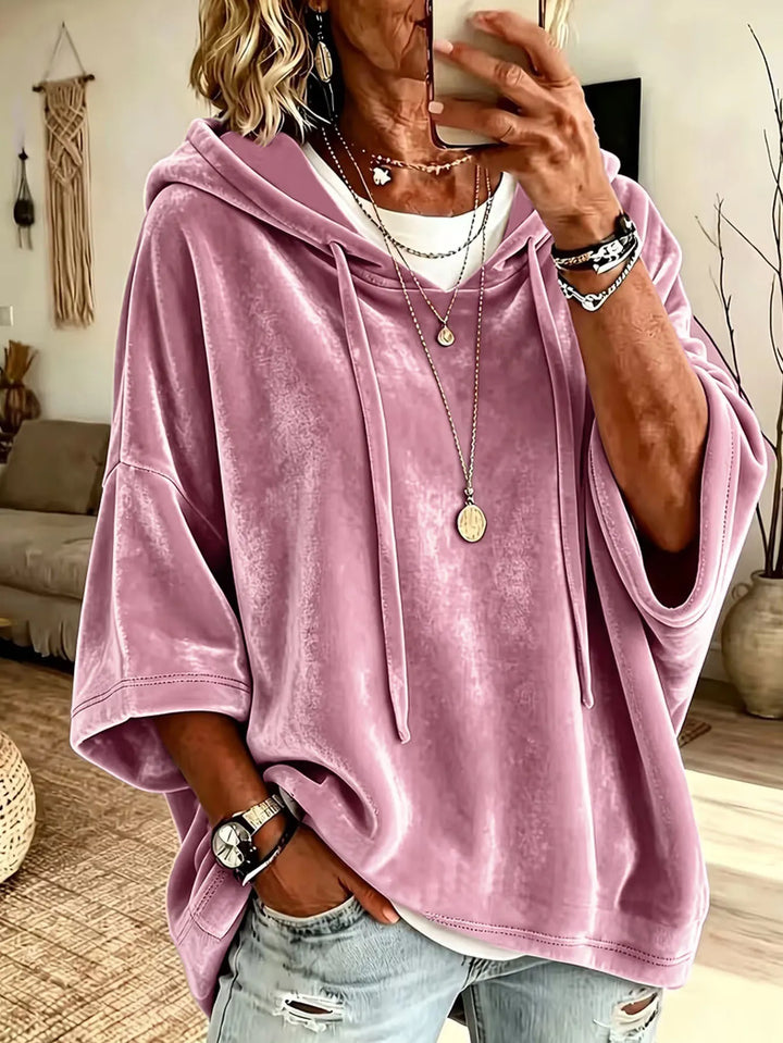 Fayelisse - Relaxed Velvet Lounge Hoodie