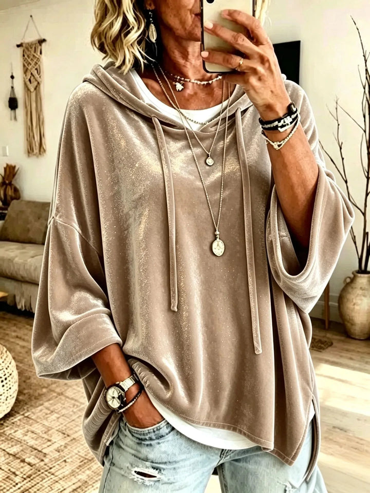 Fayelisse - Relaxed Velvet Lounge Hoodie