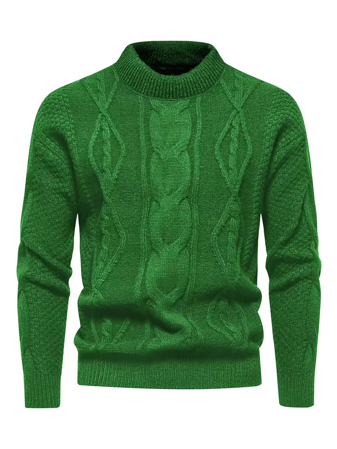 Kael - Cable Knit Mock Neck Sweater