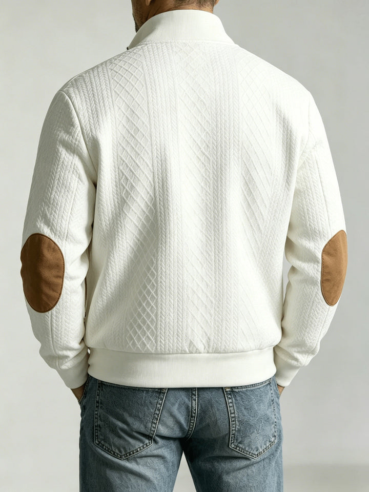 Flyn - Textured Baseball Jacket