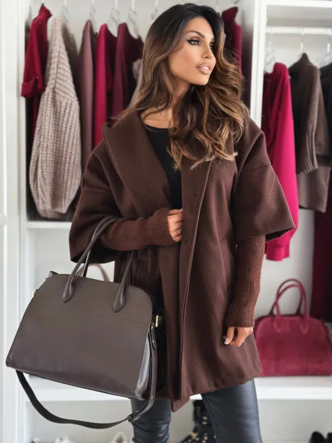 Esteliane - Relaxed Cape Sleeve Cardigan
