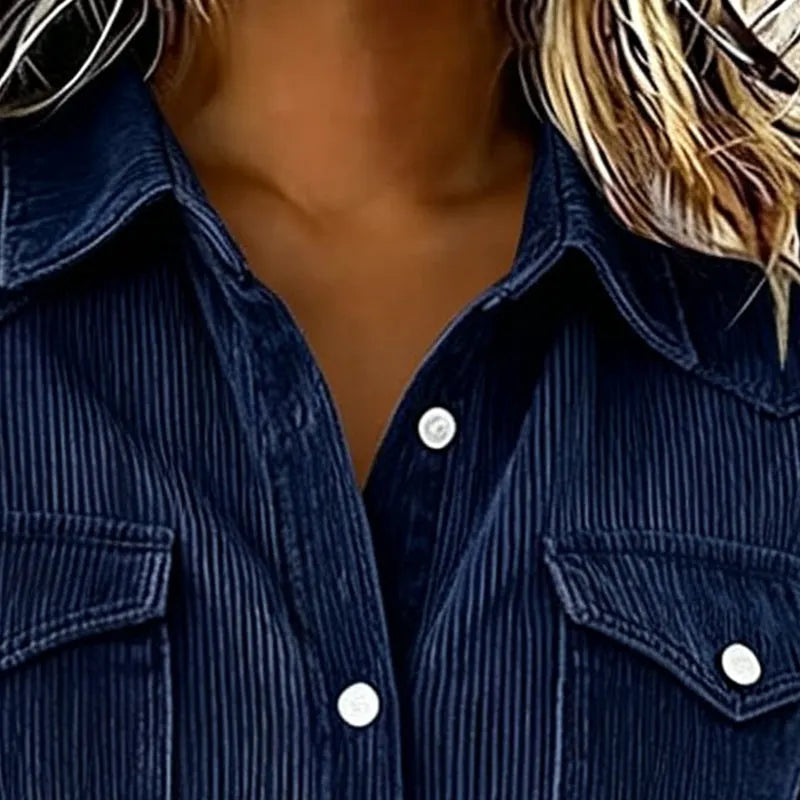 Loredana - Soft-Touch Button-Up Shirt