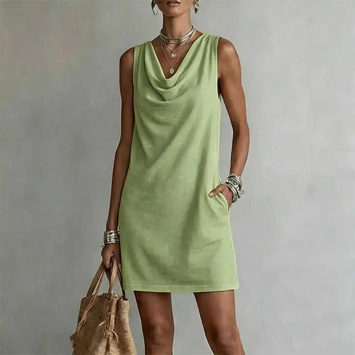 Haven - Elegant Pocket Mini Dress