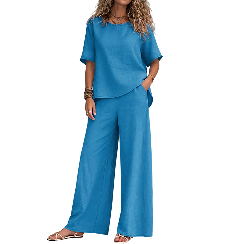 Annavie - Breathable Linen Two-Piece Set