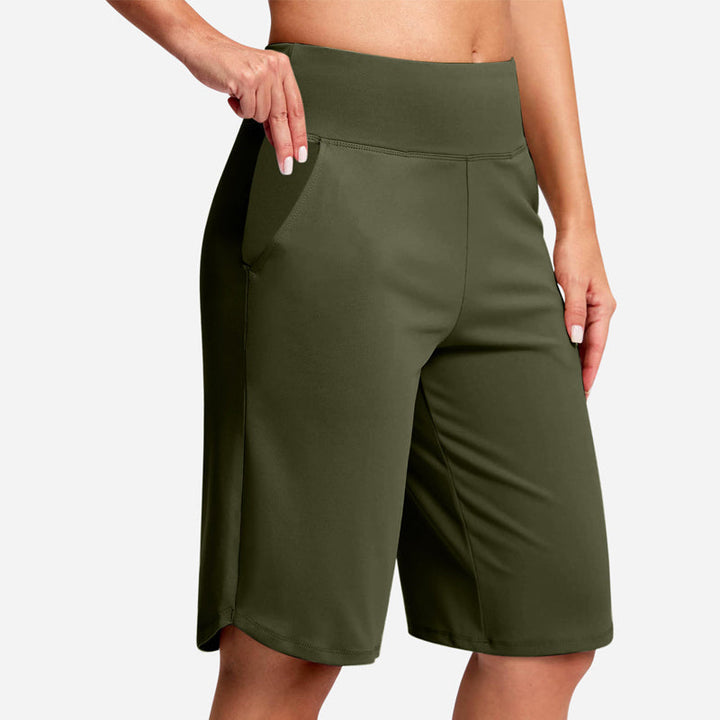 Odeliora - High Waist Comfort Bermuda Shorts