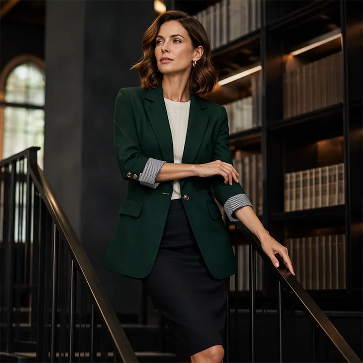 Celenya - Classic Rolled Sleeve Blazer