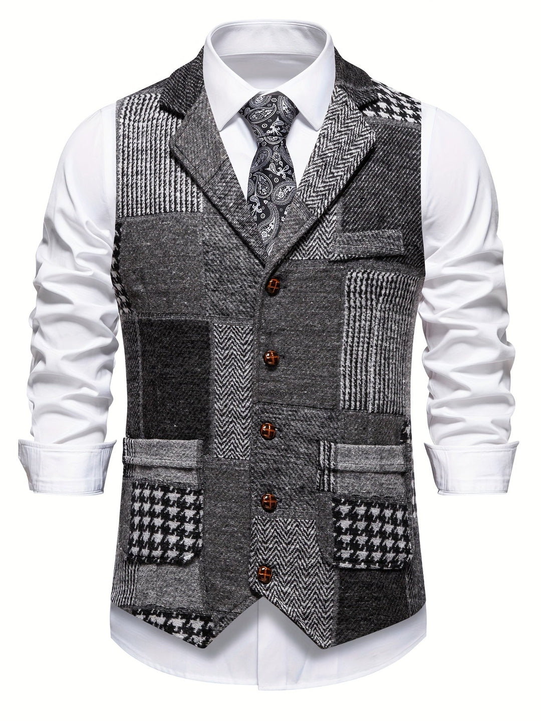 Ellis - Herringbone Waistcoat