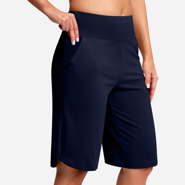 Odeliora - High Waist Comfort Bermuda Shorts