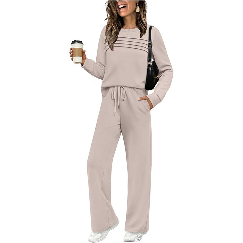 Elanoria - Relaxed Long Sleeve Two Piece Set
