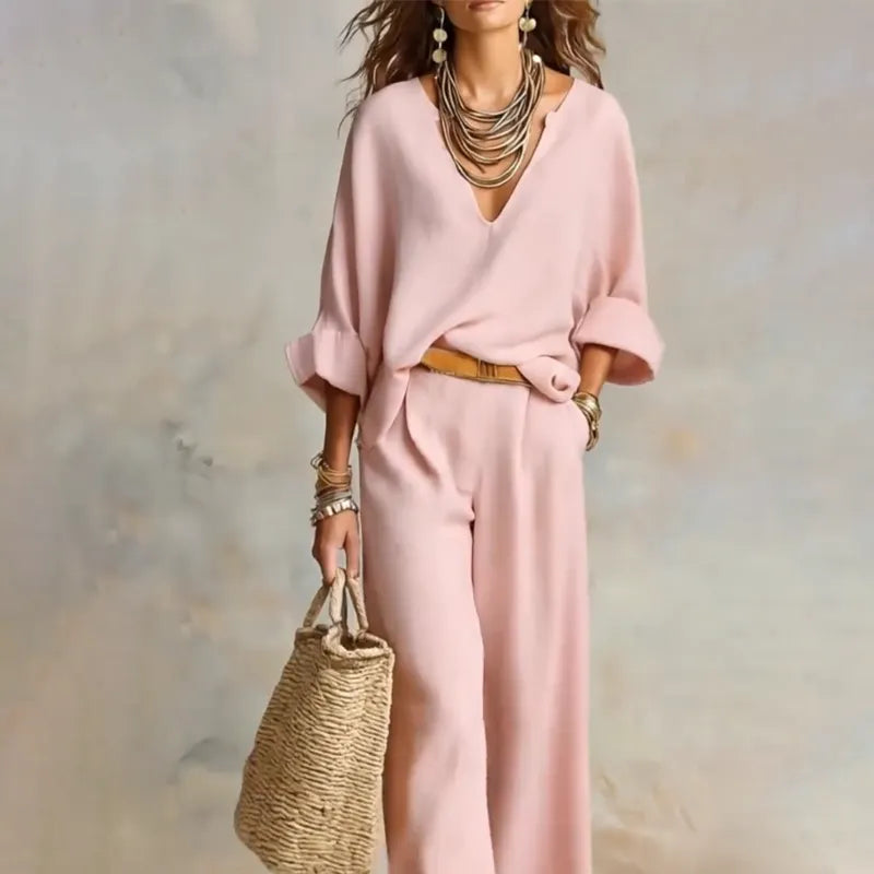 Zinnoria - Breezy Linen Two Piece Set