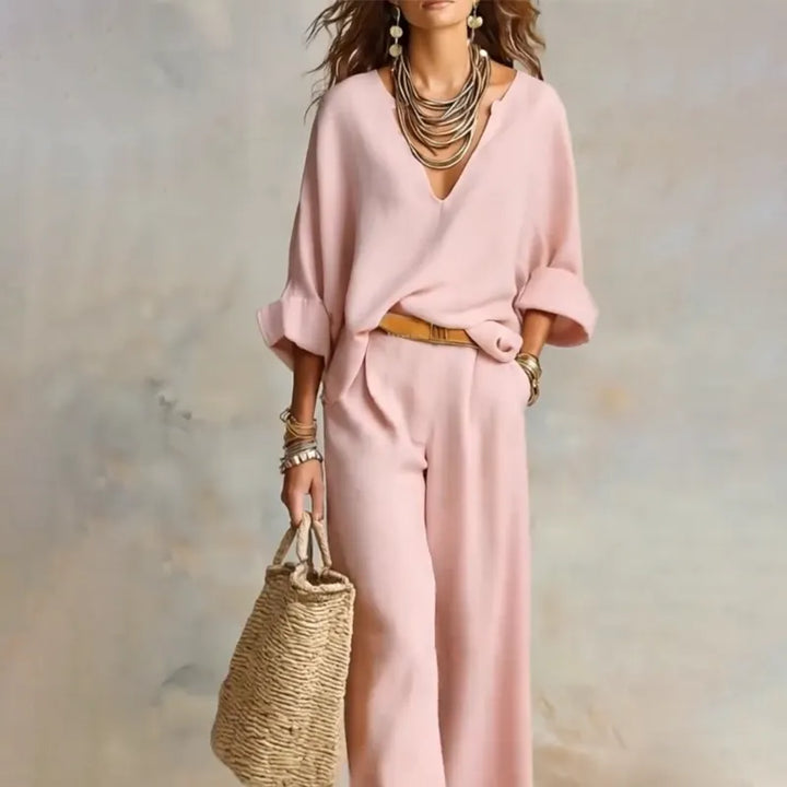 Zinnoria - Breezy Linen Two Piece Set