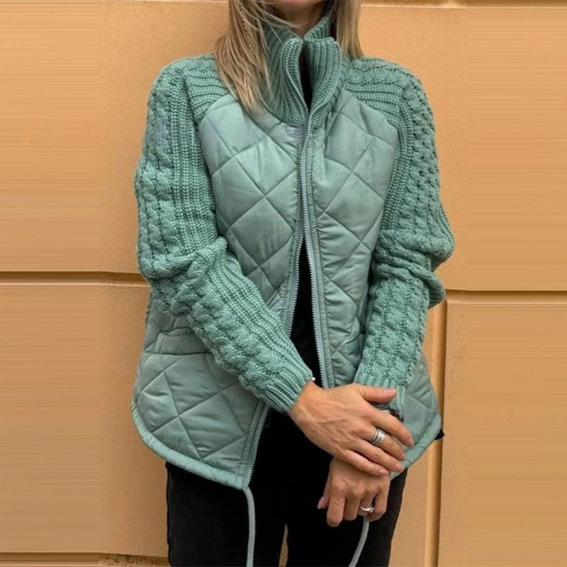 Corisanna - Warm Zip Front Knit Jacket