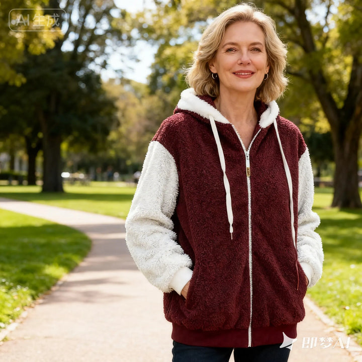 Alvenique - Soft-Touch Hooded Zip Jacket