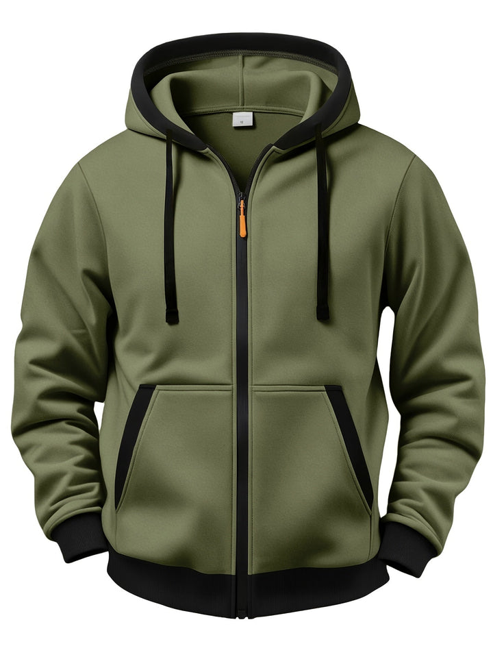 Brenner - Soft-Touch Hooded Zip Jacket