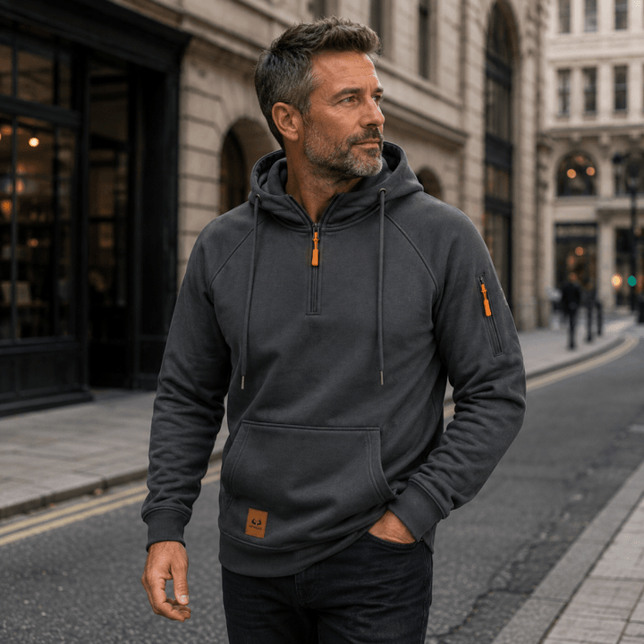 Sterling - Soft-Touch Half-Zip Hoodie