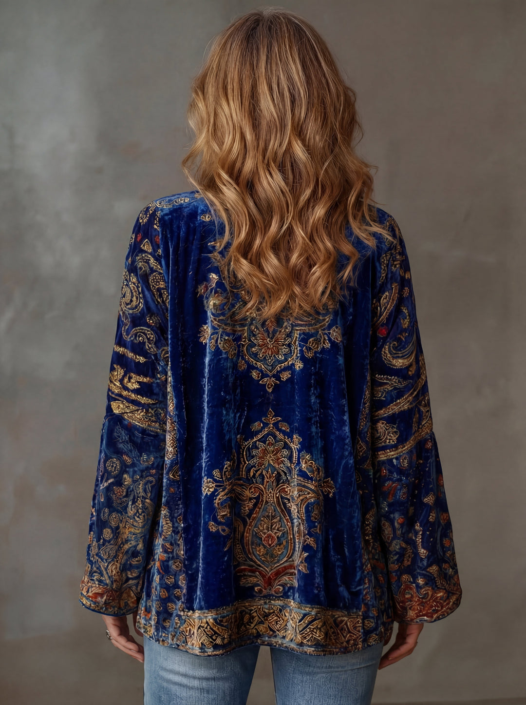 Eudocia - Boho Embroidered Kimono Cardigan