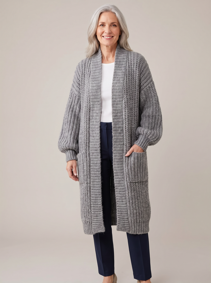 Rosalienne - Soft-Touch Longline Cardigan