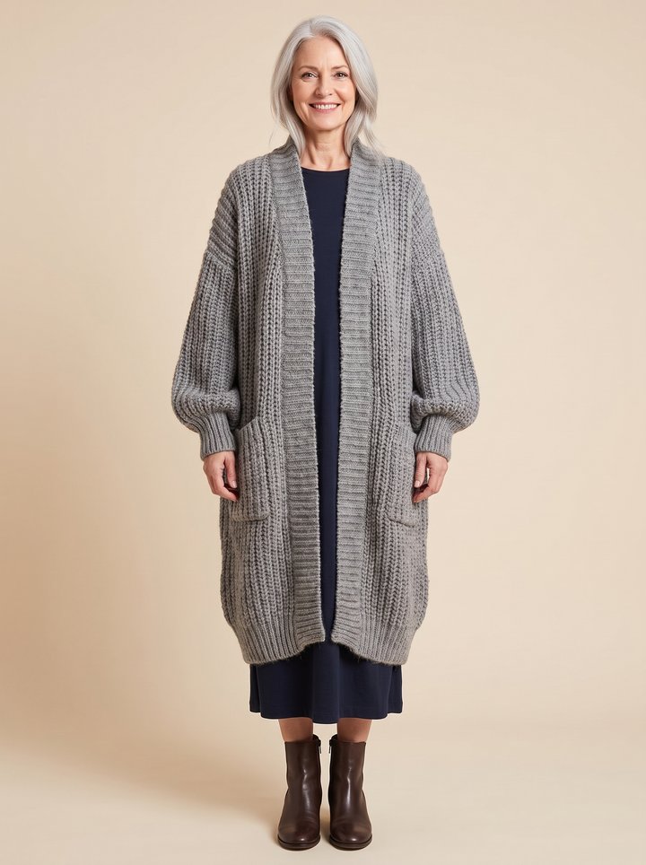 Rosalienne - Soft-Touch Longline Cardigan