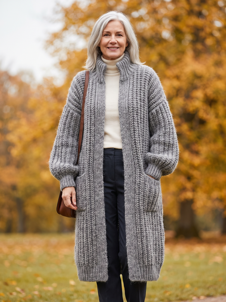 Rosalienne - Soft-Touch Longline Cardigan