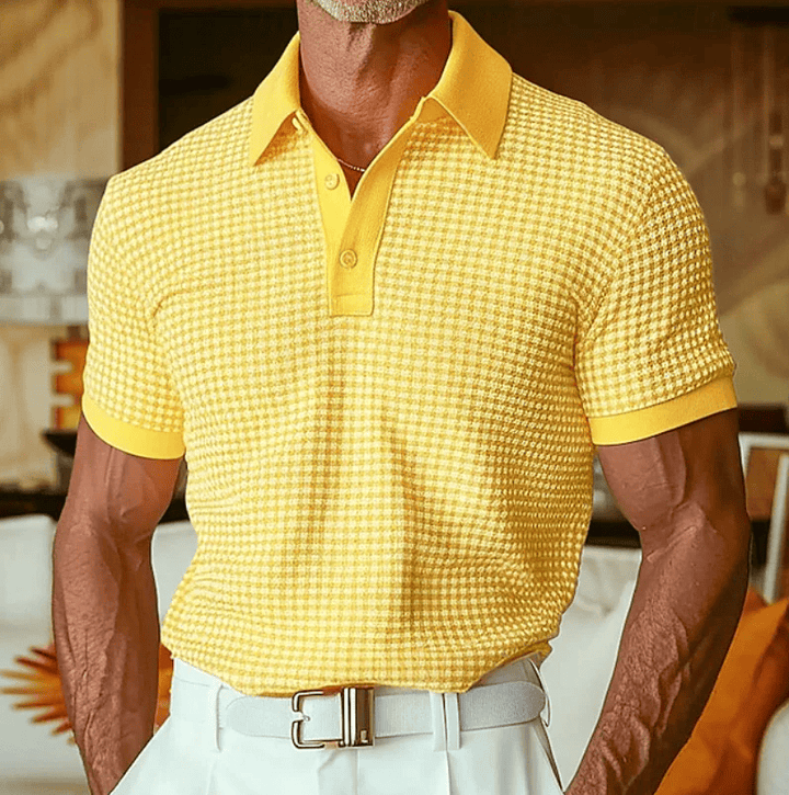 Beren - Textured Checked Polo