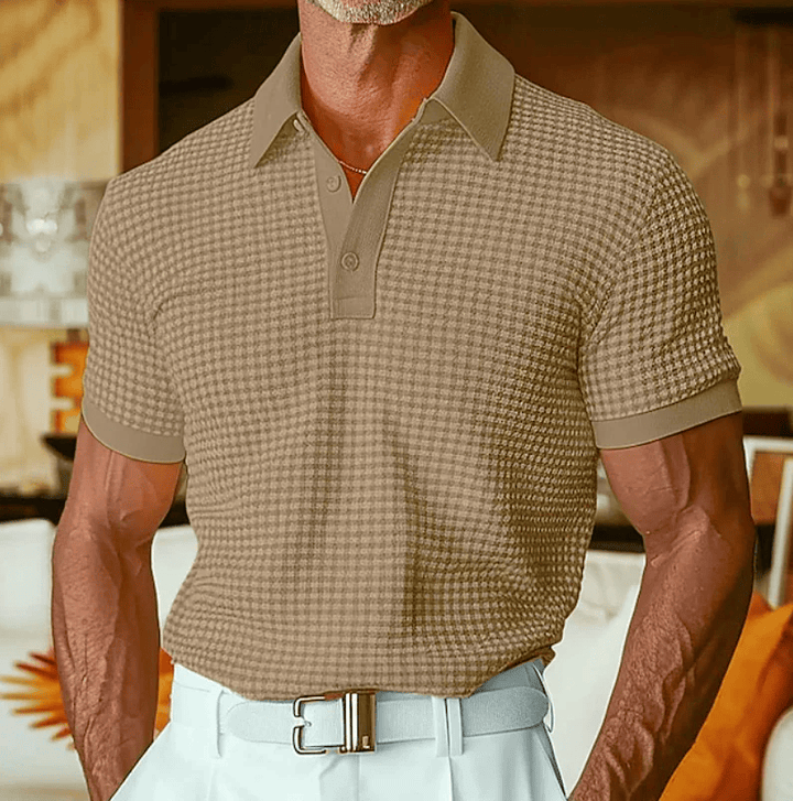 Beren - Textured Checked Polo