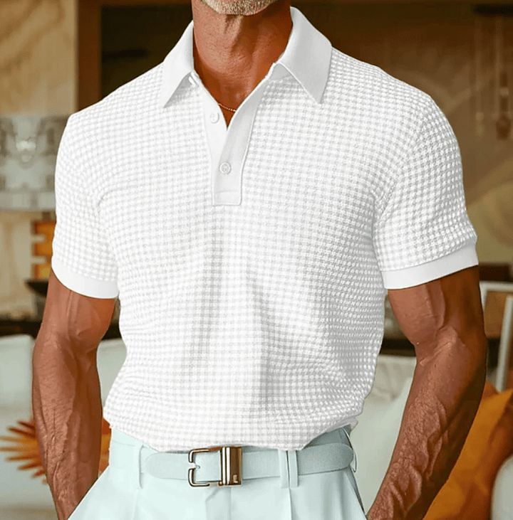Beren - Textured Checked Polo