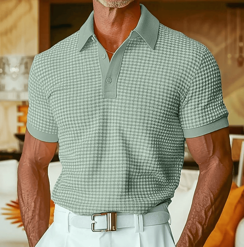 Beren - Textured Checked Polo