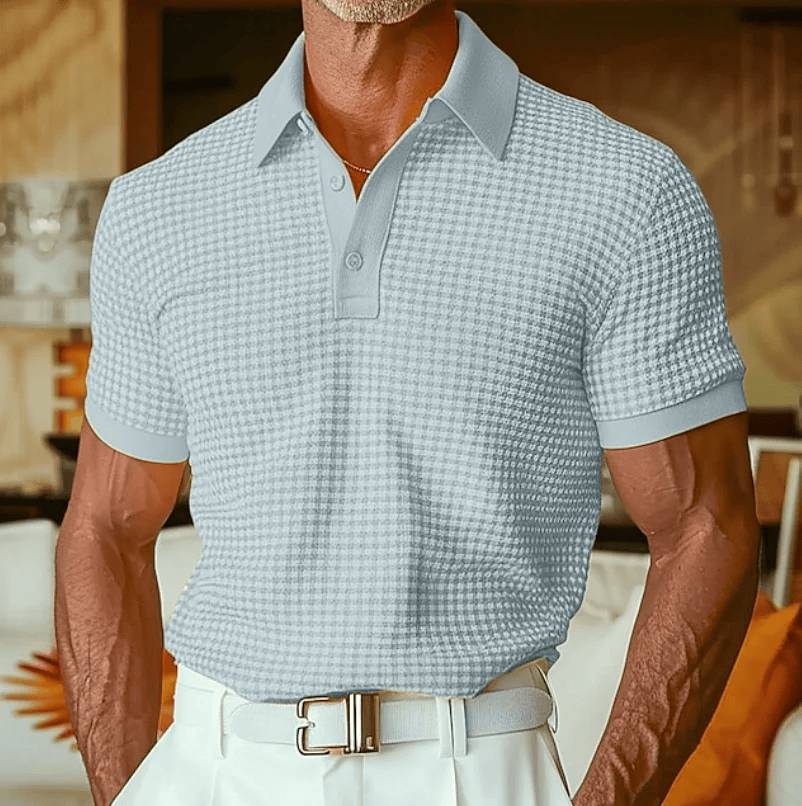 Beren - Textured Checked Polo