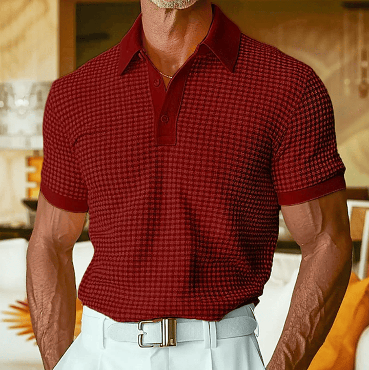 Beren - Textured Checked Polo