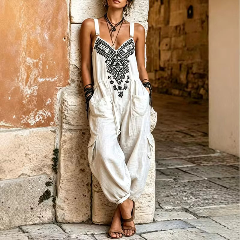 Florentia - Lightweight Linen Jumpsuit