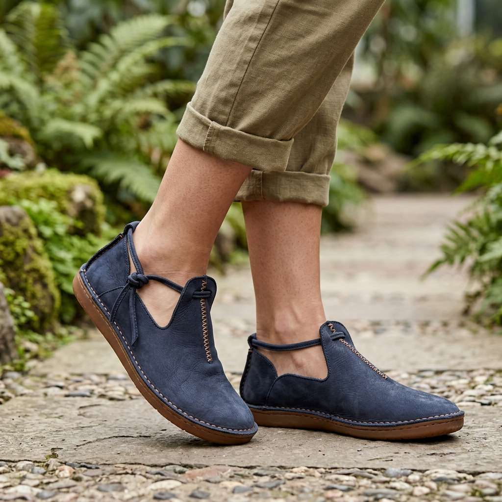 Delaina - Vintage Lace Up Leather Shoes
