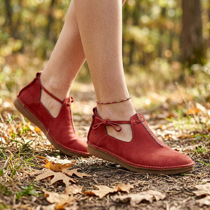 Delaina - Vintage Lace Up Leather Shoes