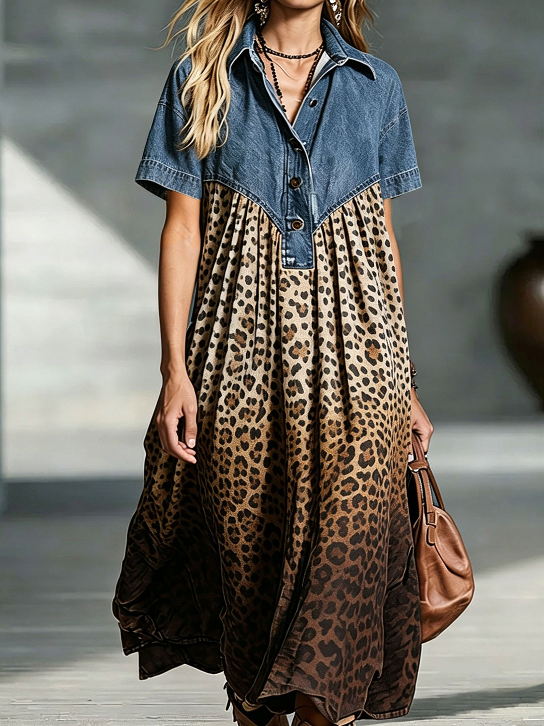 Delavina - Soft-Touch Midi Dress