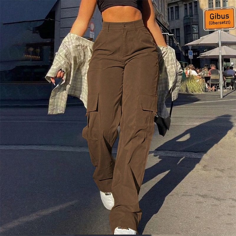 Liana - Soft-Touch Cargo Trousers
