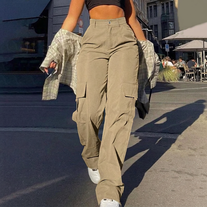 Liana - Soft-Touch Cargo Trousers