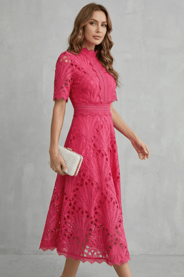 Amaline - Delicate A-Line Midi Dress