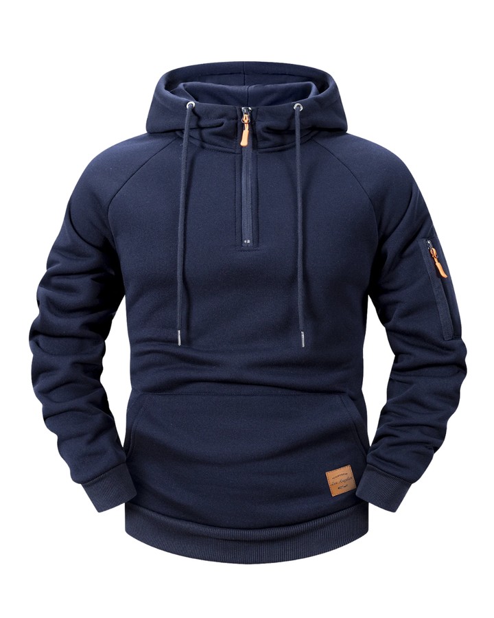Quenford - Soft-Touch Zip-Up Hoodie